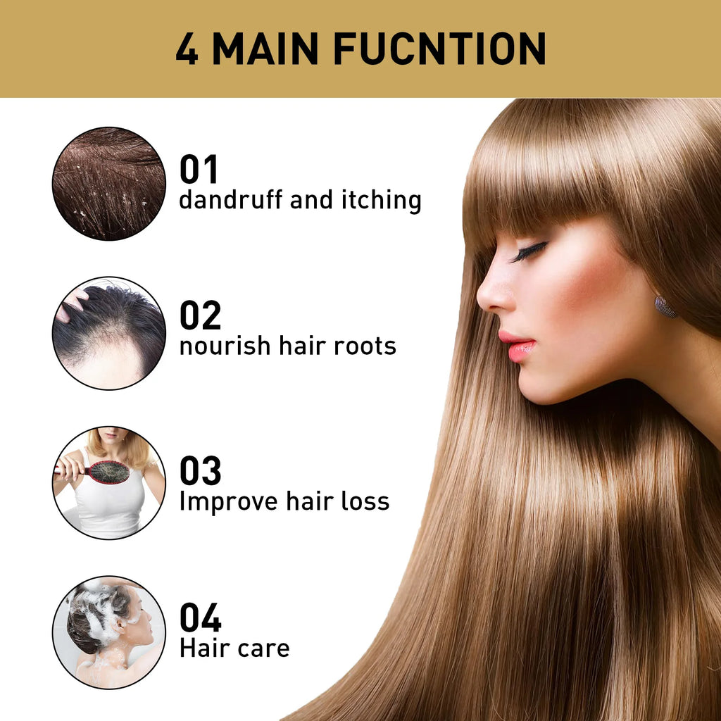 Ginger Regrowth Shampoo anti Hair Loss Oil Control Dandruff Removal Moisturiz Nourish Scalp Repair Damaged Hair Growth Shampoo